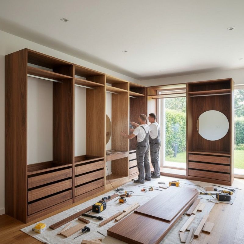 Built In Bookcase Installation in Winston Salem, NC